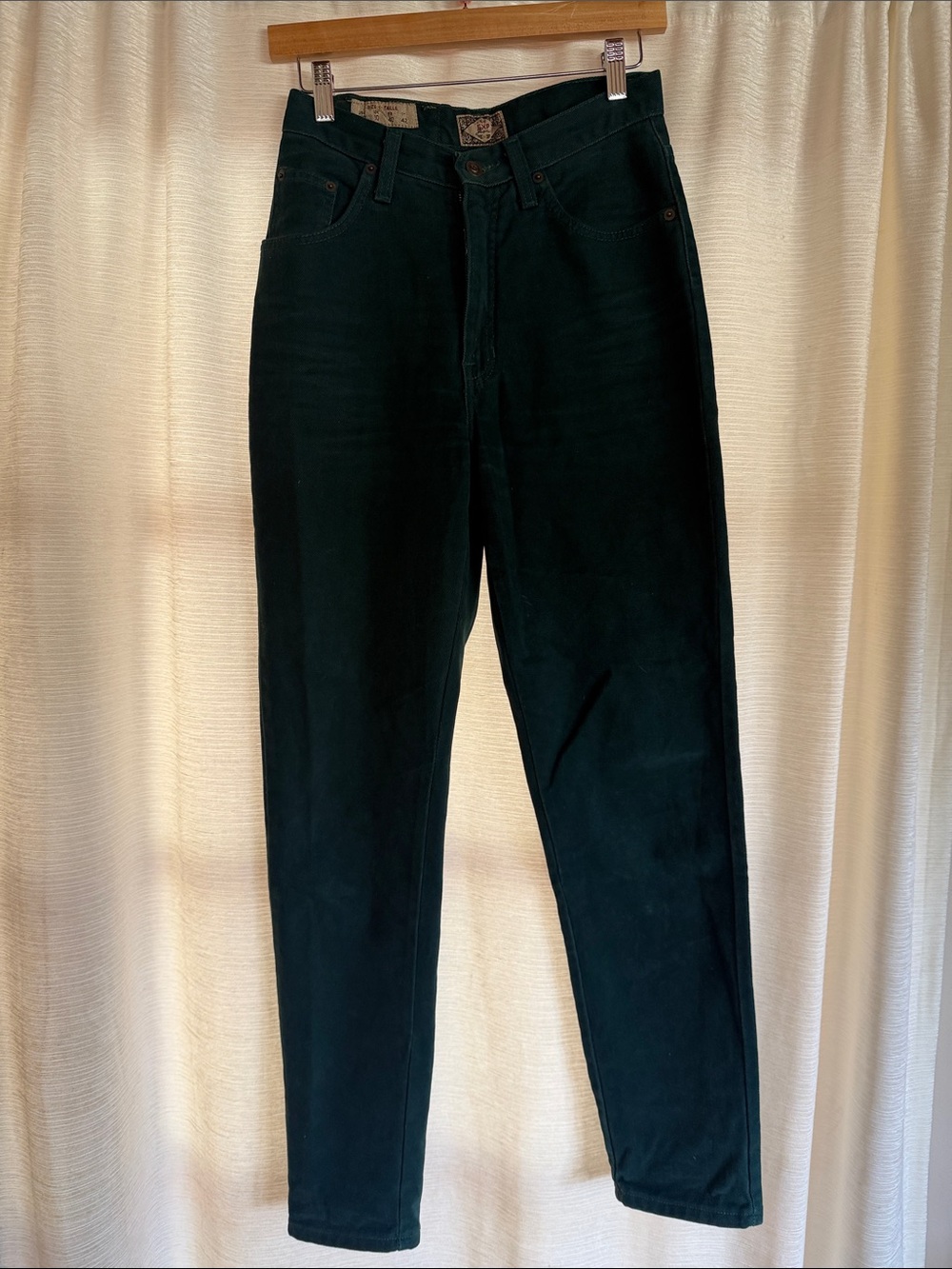 Vintage 90’s Exp Express Dark Green High-Rise velvety denim jeans 26